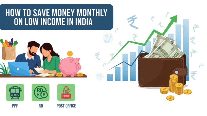 Save Money Monthly on Low Income in India